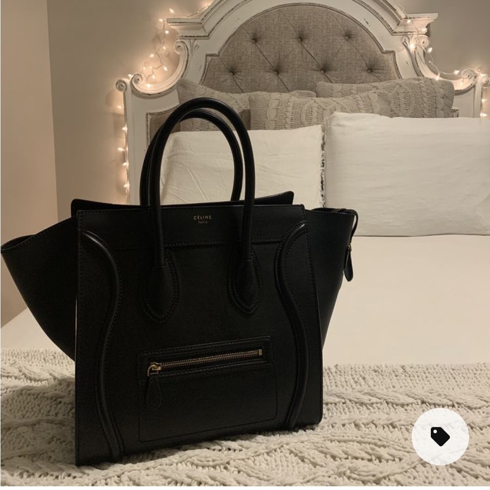 Celine mini luggage tote